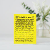 Carte postale "Pour la tenir moins" (Debout devant)