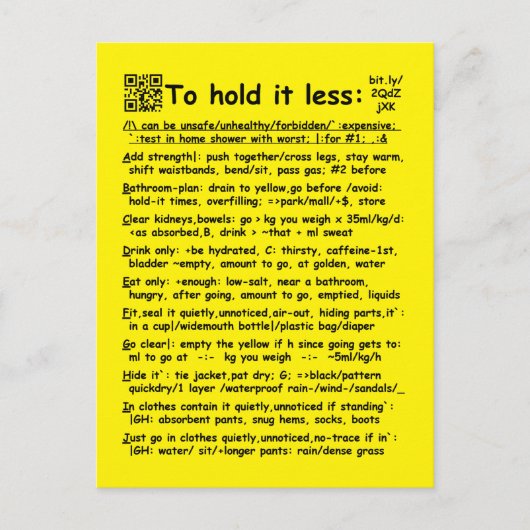 Carte postale "Pour la tenir moins" (Devant)