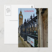 Carte postale pour la vue de la rue London Bridge (Devant / Derrière)