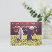 Carte postale pour l'amitié (Debout devant)