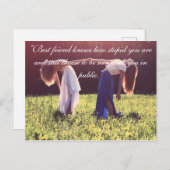 Carte postale pour l'amitié (Devant / Derrière)