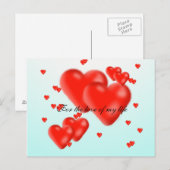 Carte Postale Pour l'amour de ma vie (Devant / Derrière)