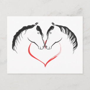 Carte Postale Pour l'amour des chevaux