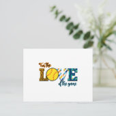 Carte Postale Pour L'Amour Du Jeu Softball Maman Leopard (Debout devant)