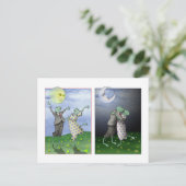 Carte postale pour l'anniversaire de la danse Frog (Debout devant)