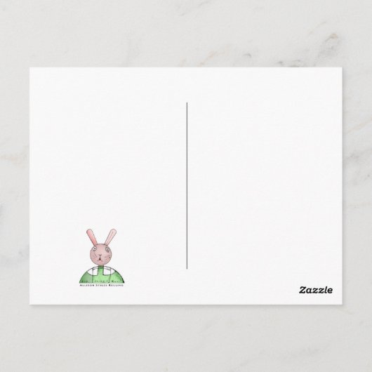 Carte postale pour l'anniversaire de la danse Frog (Dos)