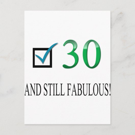 Carte Postale Pour le 30e anniversaire (Devant)