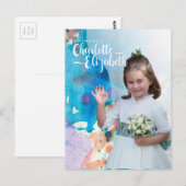 Carte postale pour le 7ème anniversaire de la prin (Devant / Derrière)