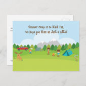 Carte postale pour le fils ou la fille au camp d'é (Devant / Derrière)