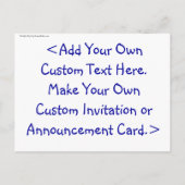 Carte postale pour le garçon de papa (Dos)