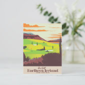Carte Postale 'Pour le golf' affiche de voyage Irlande du Nord (Debout devant)