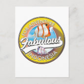 Carte Postale Pour le logo de l'Indonésie fabuleuse d'aventure (Devant)
