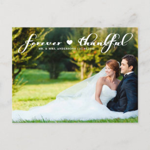 Carte postale pour le Mariage photo Forever