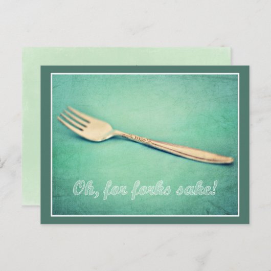 Carte Postale Pour Le Sake De Fourches ! (Devant / Derrière)