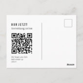 Carte postale pour le studio de fitness et les mai (Dos)