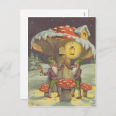 Carte postale pour le toast du Nouvel An (Devant / Derrière)