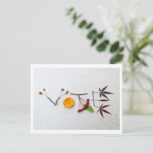 Carte postale pour le vote (Debout devant)