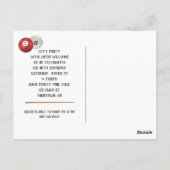 Carte postale pour les 30 ans avec des billes de b (Dos)