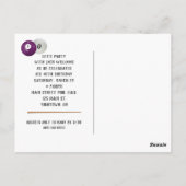 Carte postale pour les 40 ans avec des billes de b (Dos)