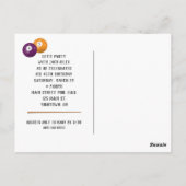 Carte postale pour les 45 ans avec des billes de b (Dos)