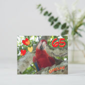 Carte postale pour les 65 ans d'anniversaire du pe (Debout devant)