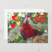 Carte postale pour les 65 ans d'anniversaire d'un  (Devant / Derrière)