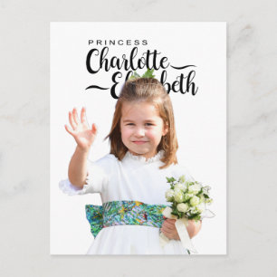 Carte postale pour les 6 ans de la princesse Charl
