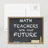 CARTE POSTALE POUR LES ENSEIGNANTS DE MATHÉMATIQUES (Devant / Derrière)