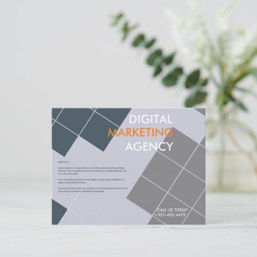 CARTE POSTALE POUR LES ENTREPRISES (Debout devant)