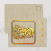 Carte postale pour les fêtes (Devant / Derrière)