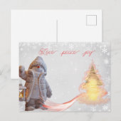 Carte postale pour les fêtes (Devant / Derrière)