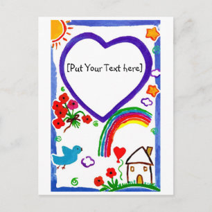 Carte Postale Pour ma mère - Art by Kids Personnaliser