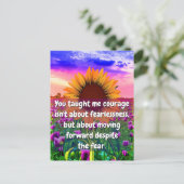 Carte Postale Pour ma sœur, mon amie | Force et courage (Debout devant)