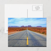 Carte postale pour Monument Valley, Utah, USA (Devant / Derrière)