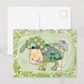 Carte postale pour mouton coloré (Devant / Derrière)