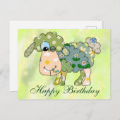 Carte postale pour mouton coloré (Devant / Derrière)