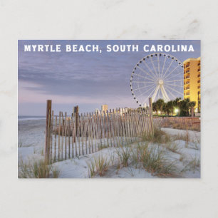 carte postale pour myrtle beach en carolina du sud