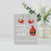 Carte Postale pour noël, je pensais que vous aimeriez un peu d'a (Debout devant)