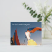 Carte Postale Pour notre liberté et la vôtre (Debout devant)