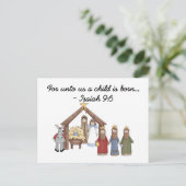 Carte Postale Pour nous un enfant naît (Debout devant)