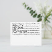 Carte postale pour objectivisme (Debout devant)