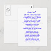 Carte Postale Pour papa (Devant / Derrière)