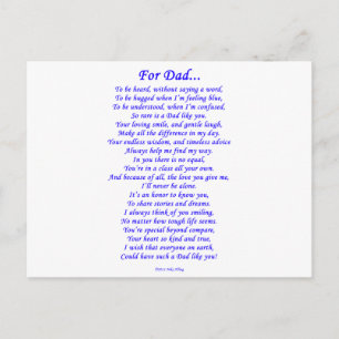 Carte Postale Pour papa