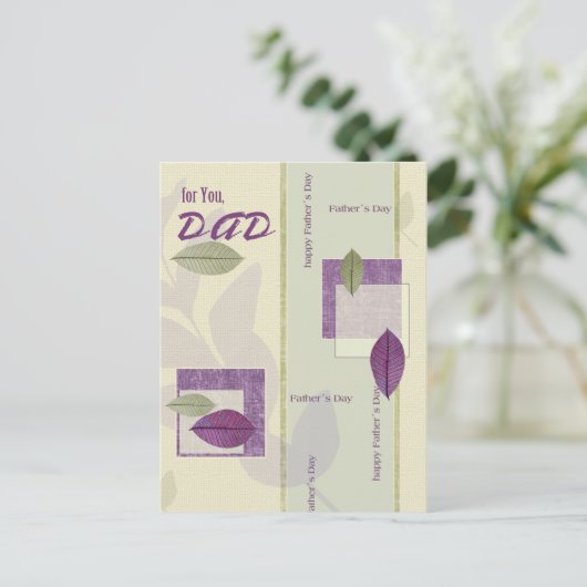 Carte Postale Pour père en Fête des pères (Debout devant)