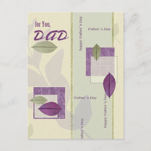 Carte Postale Pour père en Fête des pères (Devant)