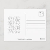 Carte postale pour Plantes de Cactus amusants (Dos)