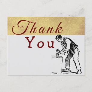 Carte Postale Pour remercier un charpentier