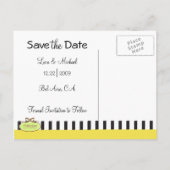 Carte postale pour réserver la date (Dos)