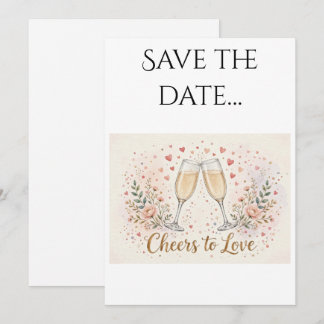 Carte postale pour réserver la date