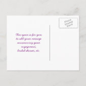 Carte postale pour sauvegarder la date (Dos)